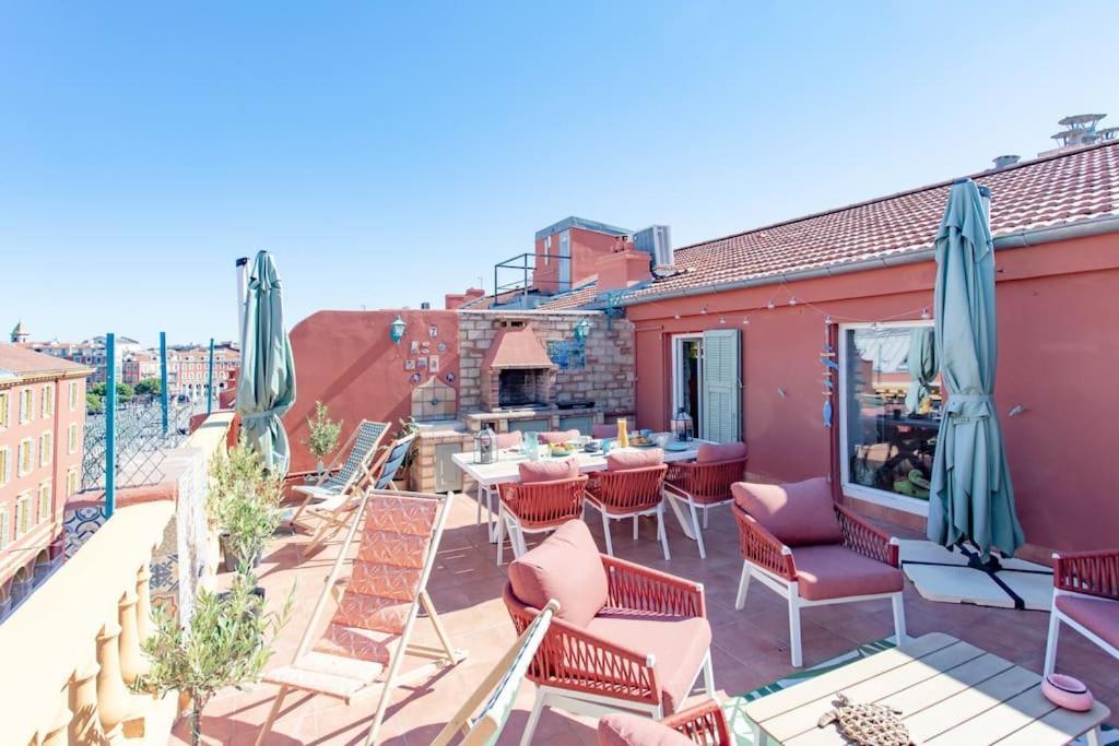 #48 Suite Jean Top Floor Terrace 5Min Walk Sea Ac Nice Exterior photo